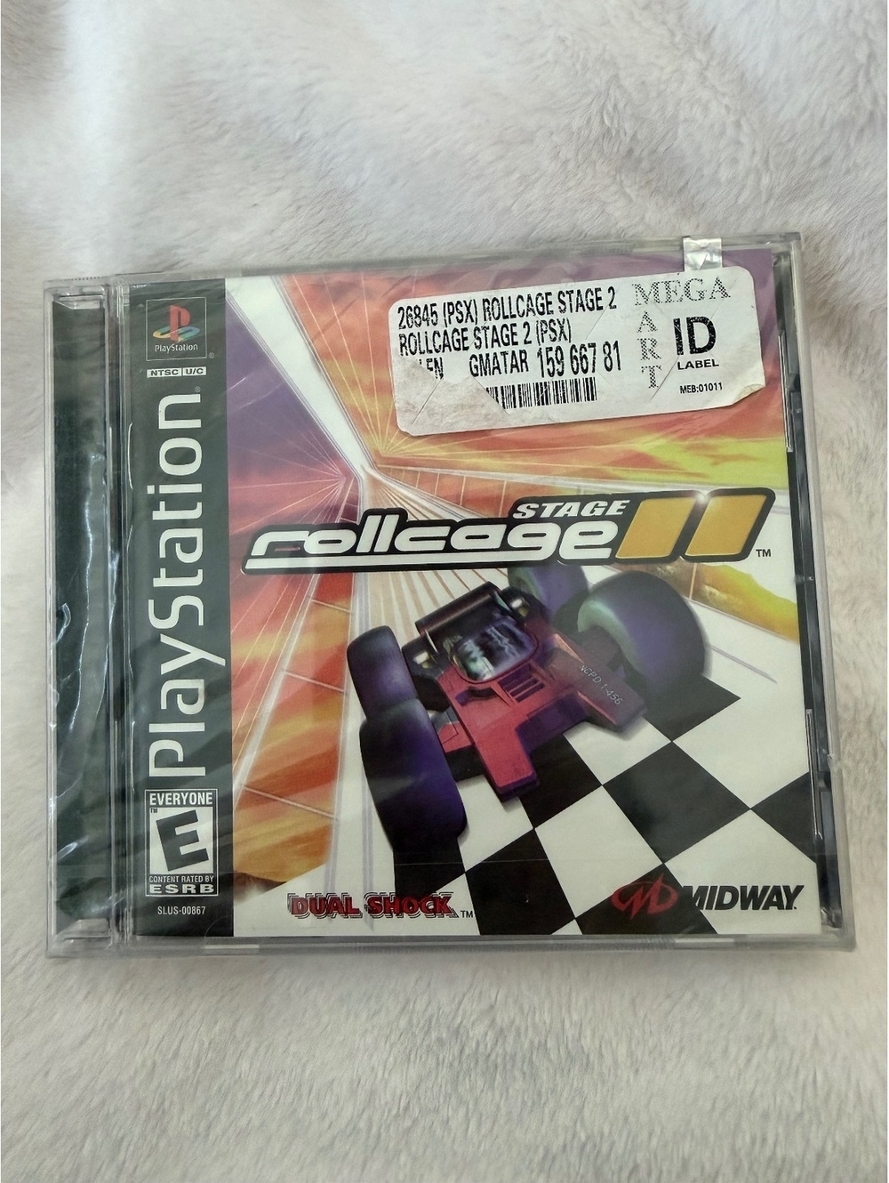 Rollcage Stage II PlayStation 1 PS1 Racing Game Midway Dual Shock Compatible New
